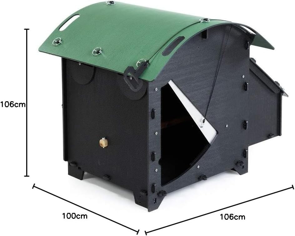 Small Chicken Coop Fox Proof Recycled Plastic Waterproof Hen House 2–4