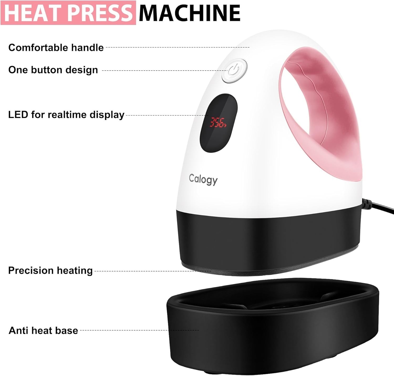 Mini Heat Press Machine Heat Transfer Tool for T Shirts Hats Crafts