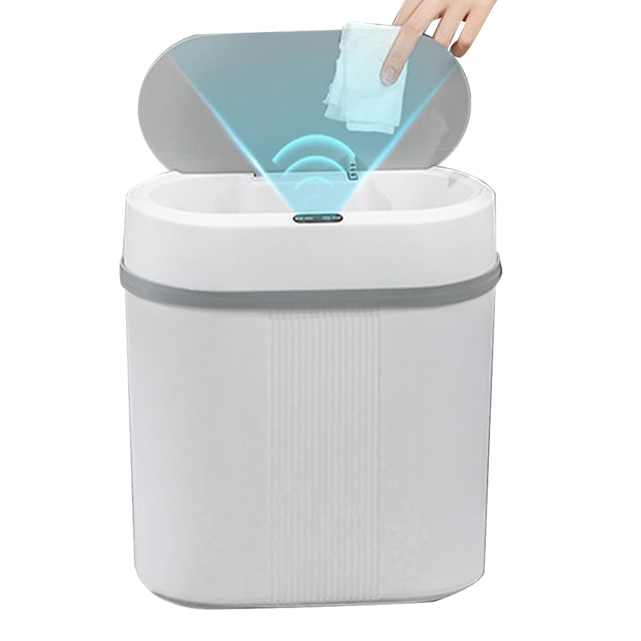 Automatic Touchless Trash Can Motion Sensor 28L Slim White