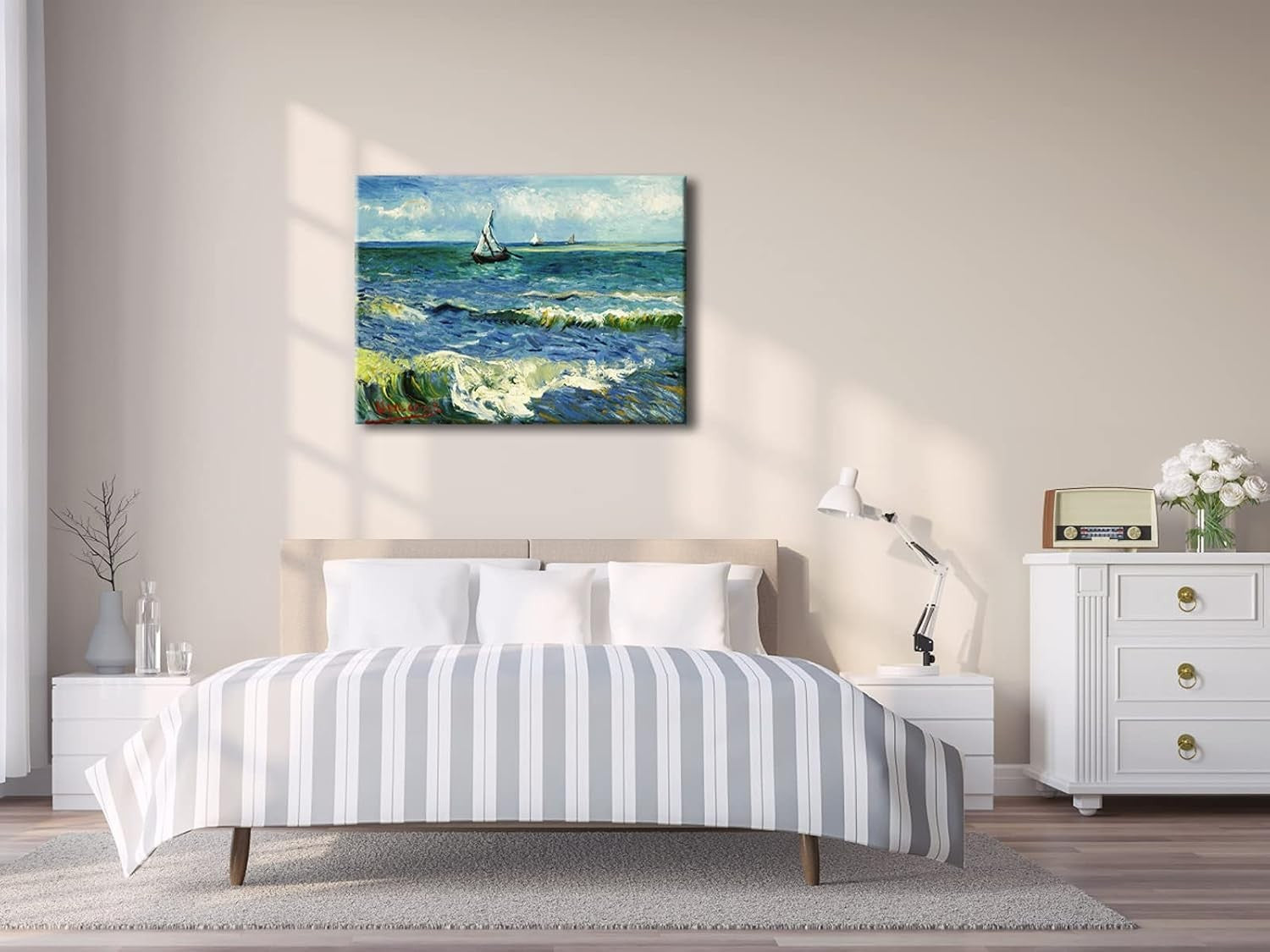 Van Gogh Seascape Canvas Wall Art Large Ocean Sea Giclée Print