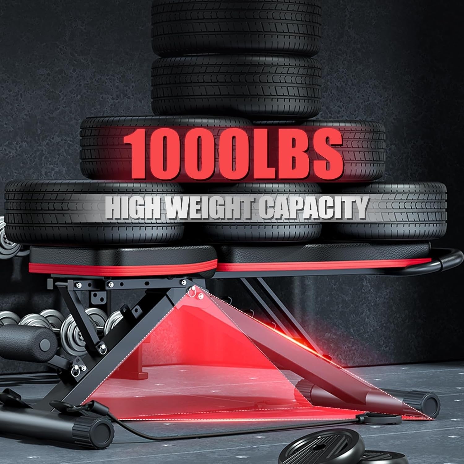 14-in-1 Heavy Duty Weight Bench 1000lb Foldable Home Gym Trainer