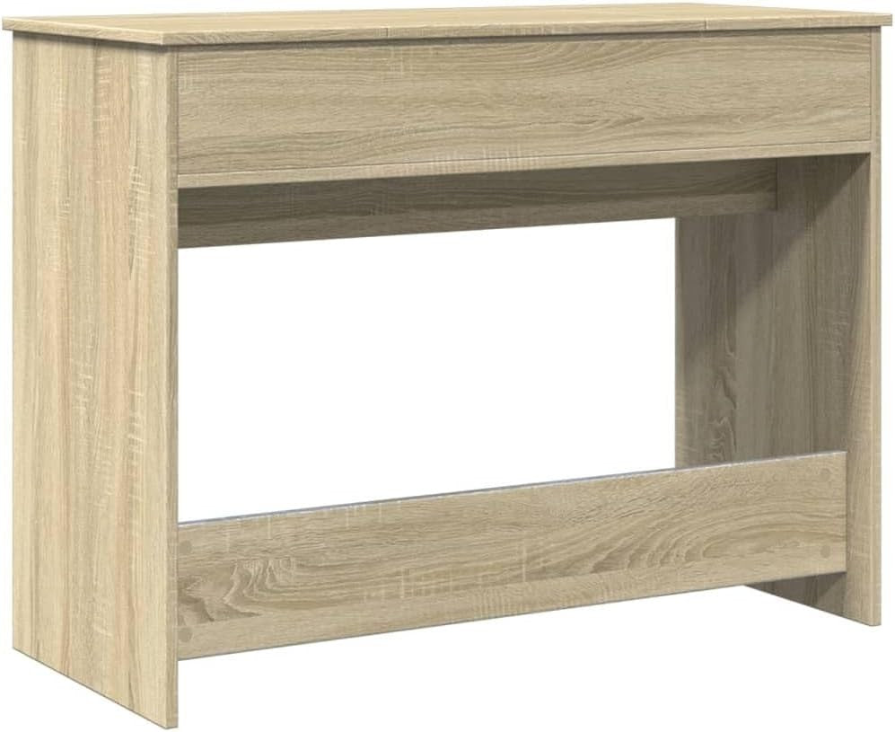 Vanity Dressing Table Sonoma Oak Mirror Storage Bedroom Beauty Station