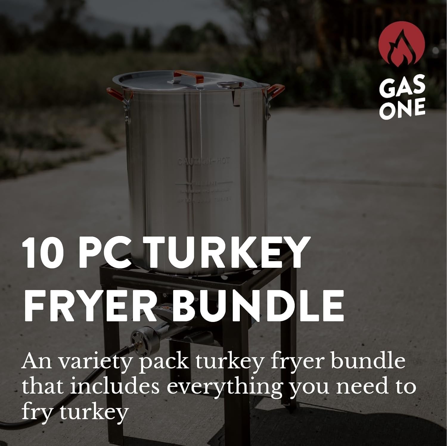 30QT Turkey Fryer & 10QT Fish Fryer Outdoor Propane Cooker Set