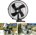 10in 12V Electric Air Fan – Dual Speed Clip-On 180° Rotating Cooling Desk Fan