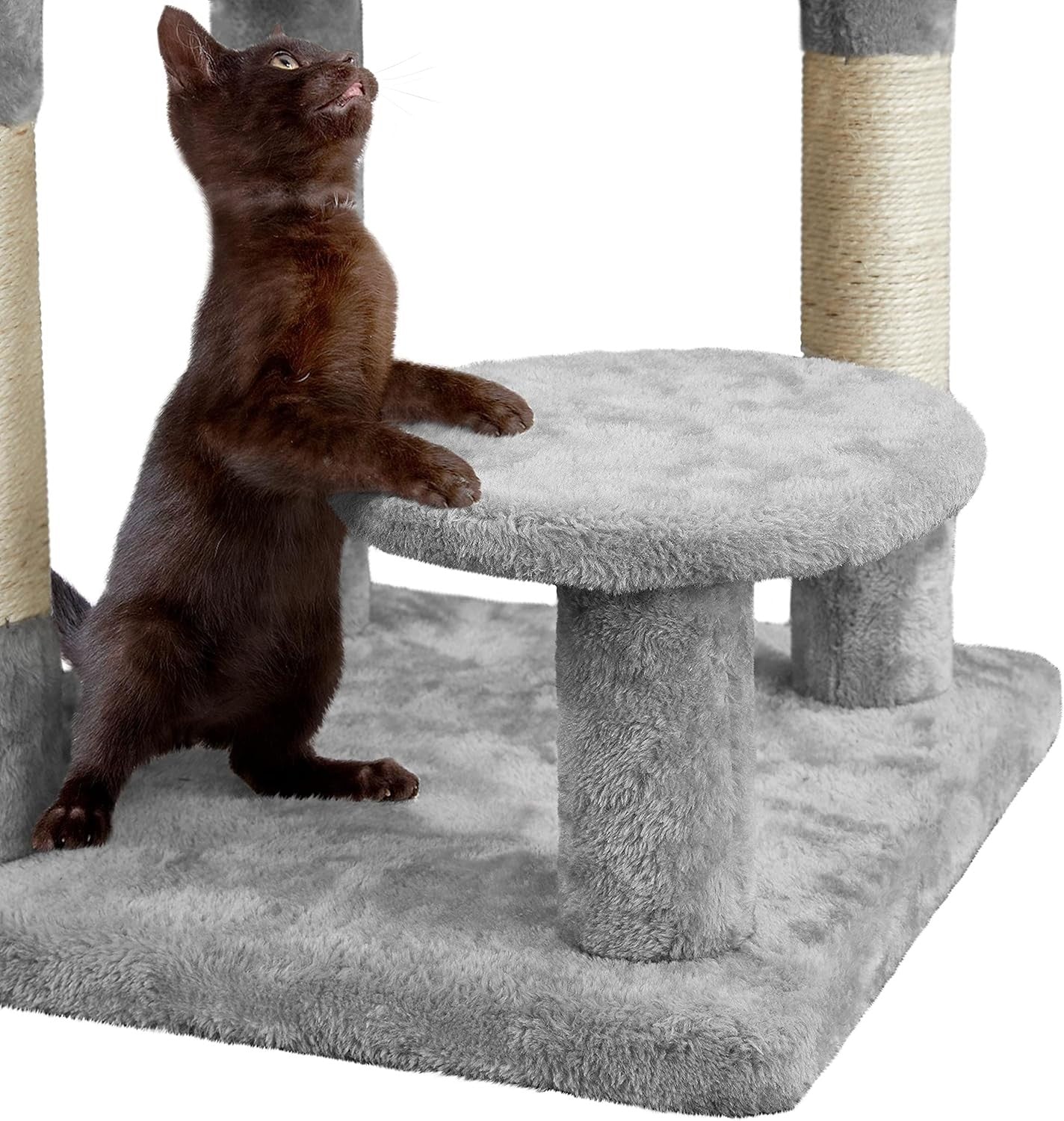 117cm Cat Tree Tower Condo with Hammock Sisal Scratching Posts Indoor Cats