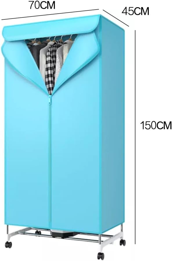 Portable Electric Clothes Dryer 15kg Warm Air Wardrobe 2 Tier 1000W