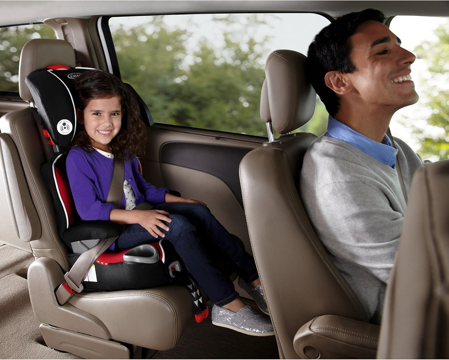 Highback Booster Car Seat with LATCH 2-in-1 Convertible Kids Seat