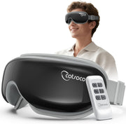 Heated Eye Massager Compression Remote Bluetooth Foldable