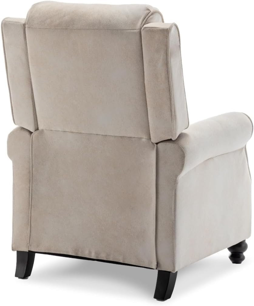 Cream Recliner Armchair Chair High Seat Faux Leather Elderly Support