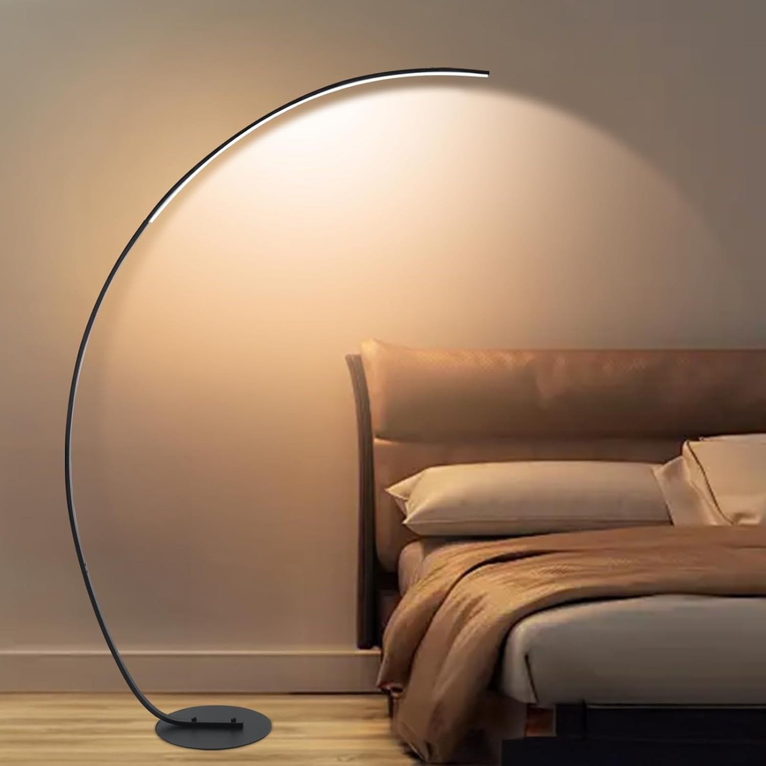 40W Adjustable Brightness Floor Lamp with Remote & Flicker-Free LED Light