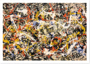 Convergence Jackson Pollock Print Abstract Expressionist Wall Art 84x59cm