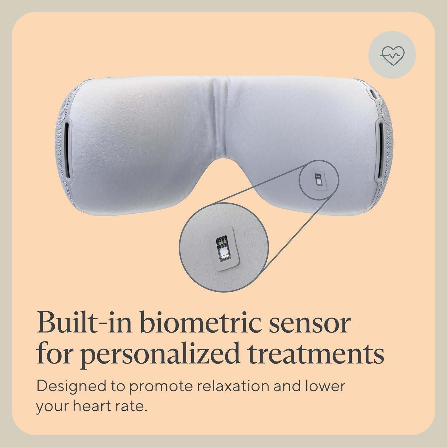 Heated Eye Massager Mask Bluetooth | Stress Relief Sleep Aid Tension