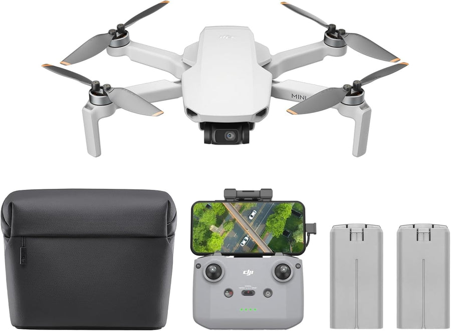 DJI Mini 4K Fly More Combo Drone, 3 Batteries, 4K UHD Camera, 10km Range