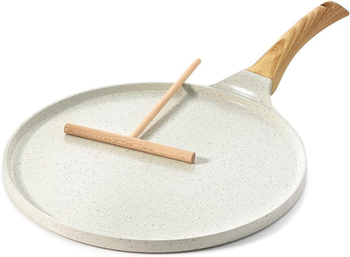 Non-Stick 26cm Pancake Pan | Ceramic Coating Dosa Crepe Flat Skillet