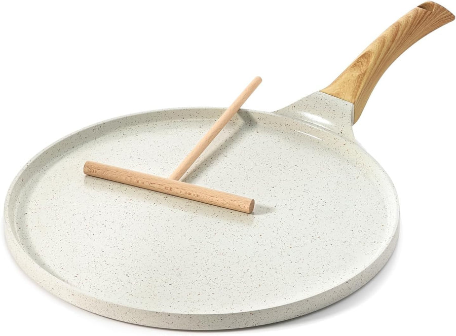 Non-Stick 26cm Pancake Pan | Ceramic Coating Dosa Crepe Flat Skillet