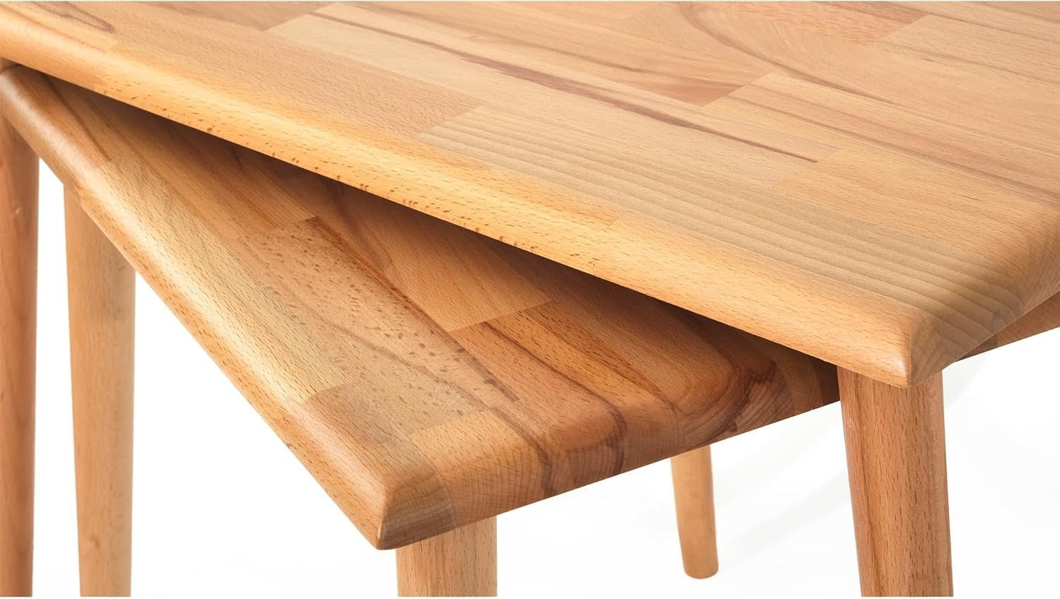 Wood Coffee Table Mid-Century Modern Rectangular Walnut Accent Living Room Desk