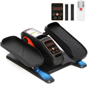 Under Desk Elliptical Machine, 12-Speed Seated Pedal Exerciser, Remote & LCD