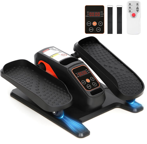 Under Desk Elliptical Machine, 12-Speed Seated Pedal Exerciser, Remote & LCD