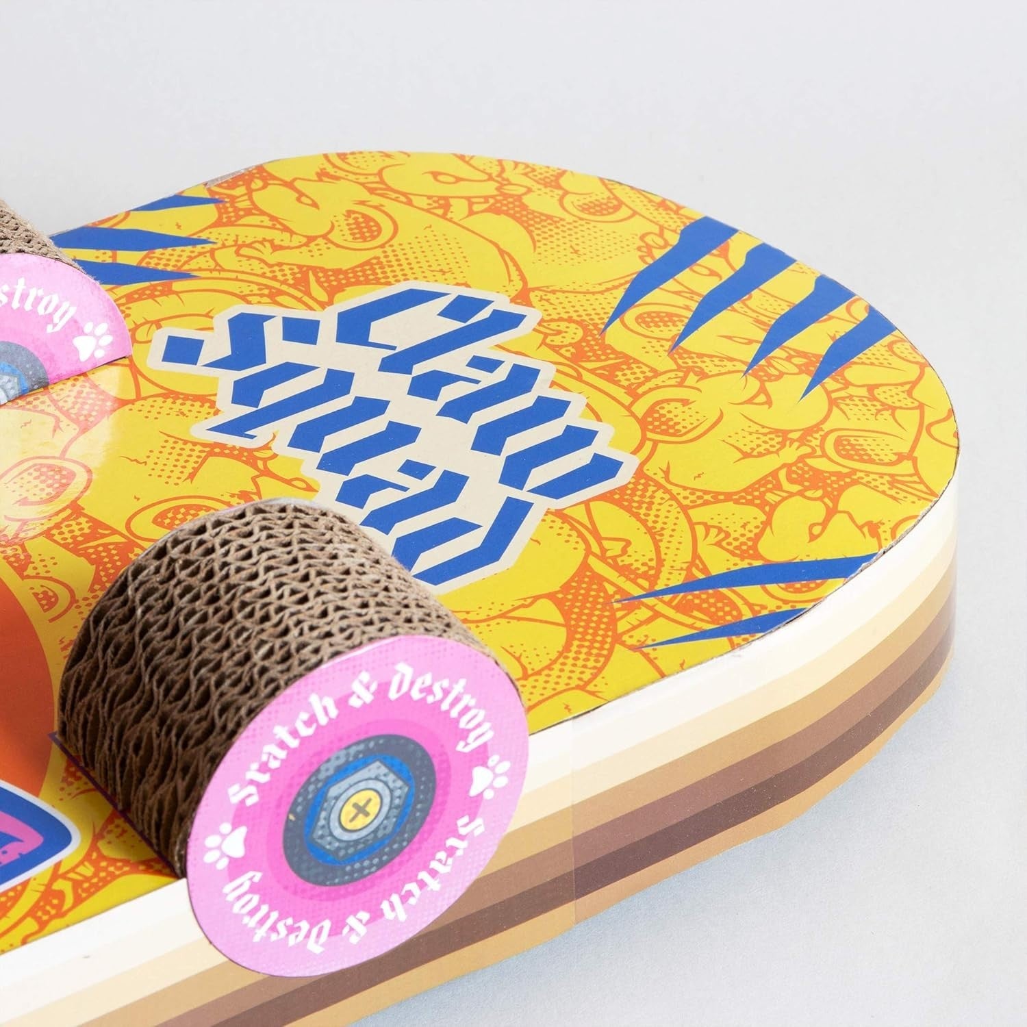 Cat Scratcher Skateboard Cardboard Board Indoor Kitten Toy