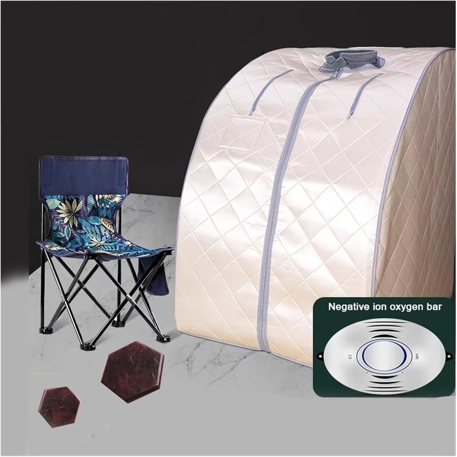 Far Infrared Portable Sauna Box Home Spa 5-Panel Negative Ion Full Body Detox