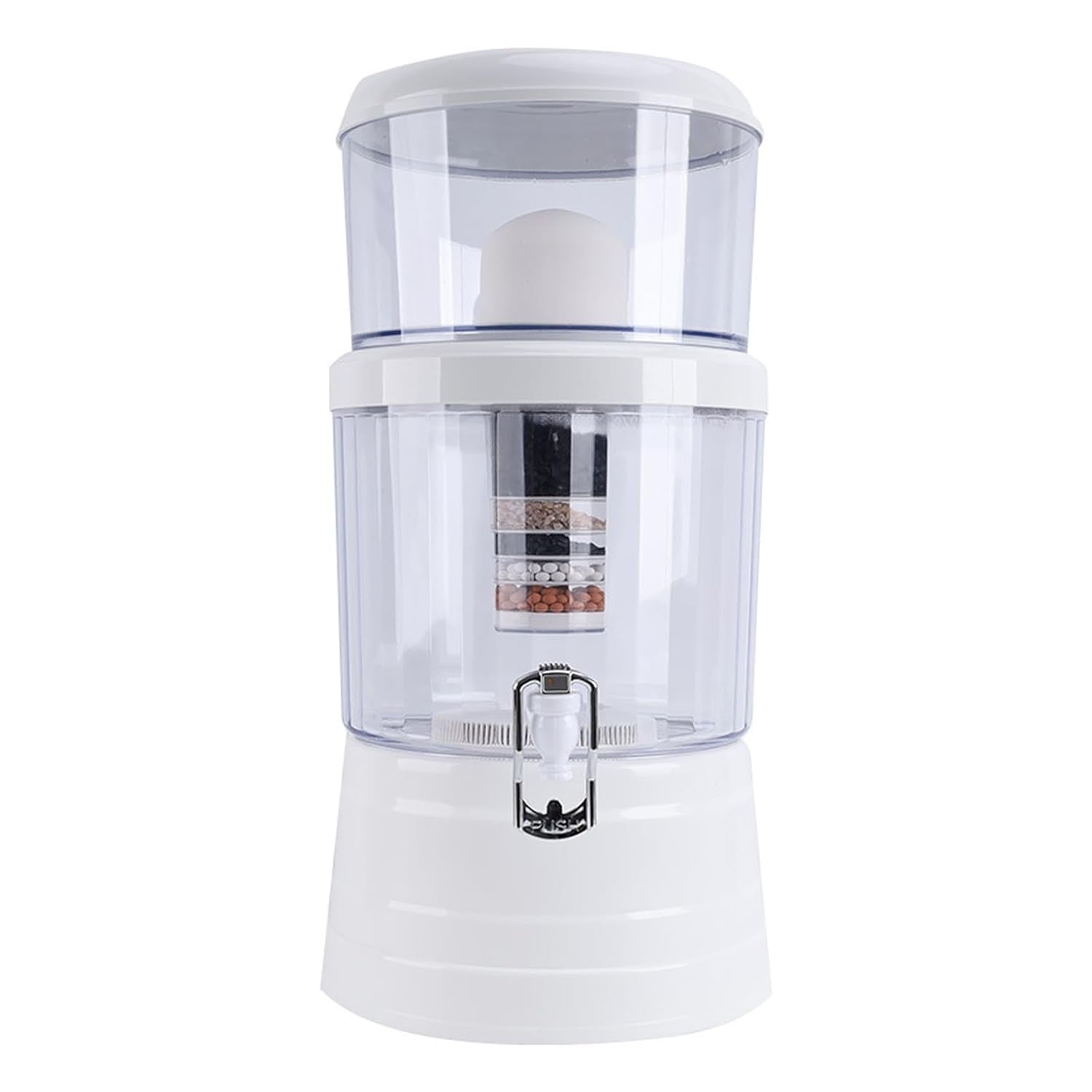 16L Countertop Water Filter Dispenser Large Capacity Tap Water Purifier