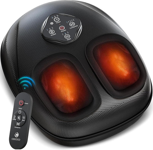 Shiatsu Foot Massager with Heat Remote Control Deep Kneading Compression