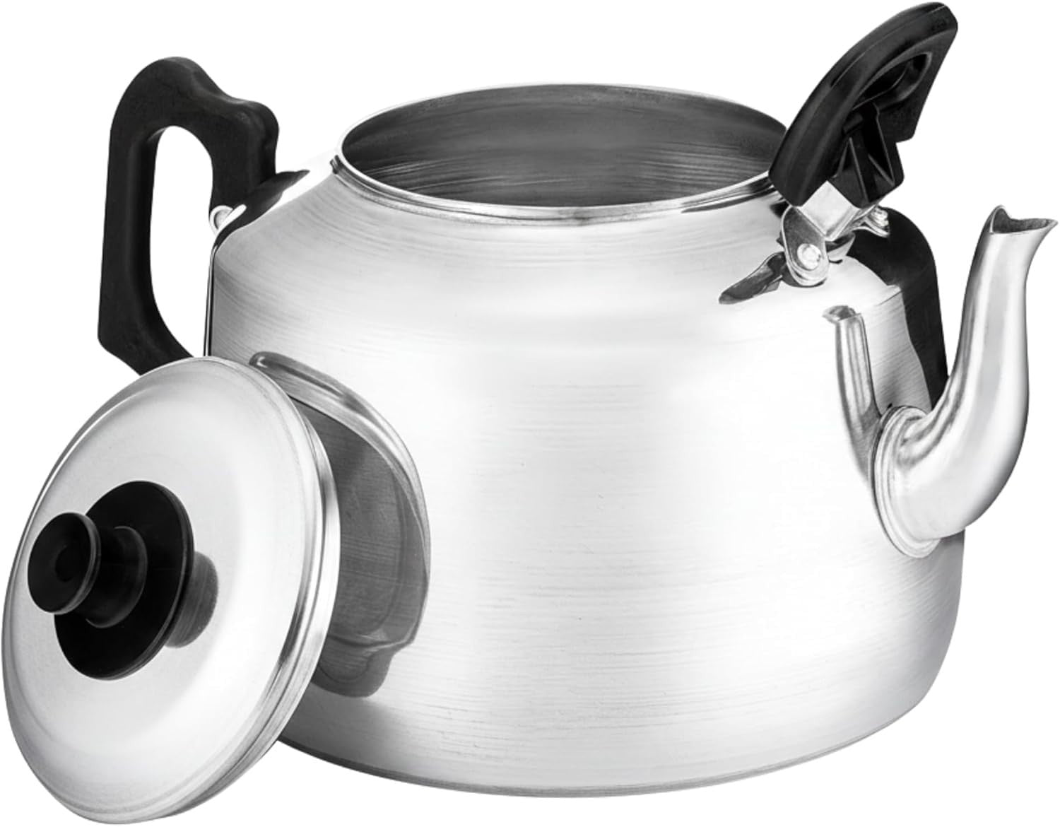 Commercial Aluminium Tea Kettle 3.4L 6 Pint Catering Pot Dual Handle