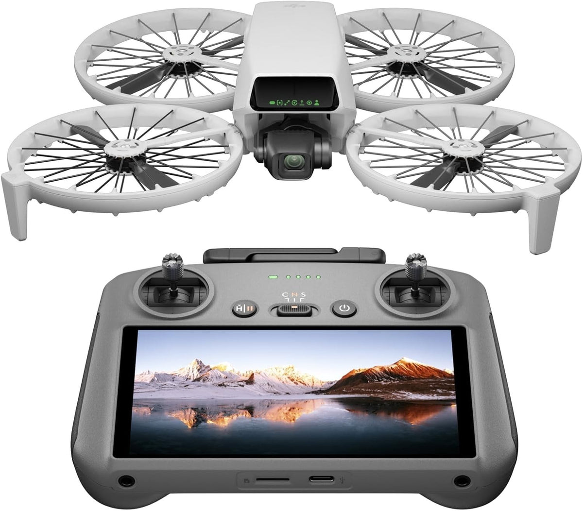 DJI Flip 4K Camera Drone with RC 2 Controller, 31-Min Flight, Palm Takeoff