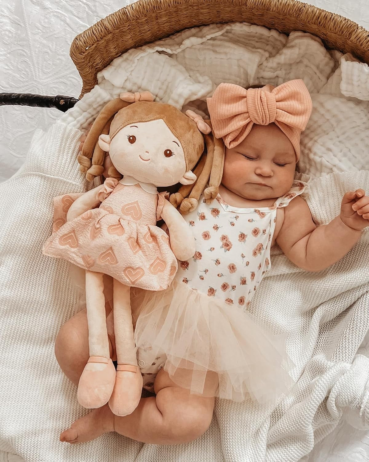 16” Plush Baby Doll Ultra Soft Comfort Rag Doll for Toddlers Age 1+