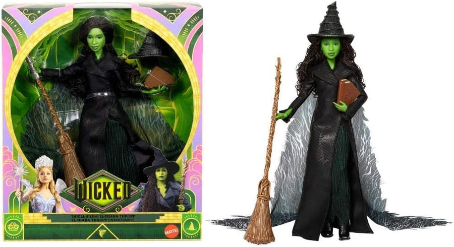 Deluxe Magic Fashion Doll Green Witch Outfit Cape Accessories Poseable