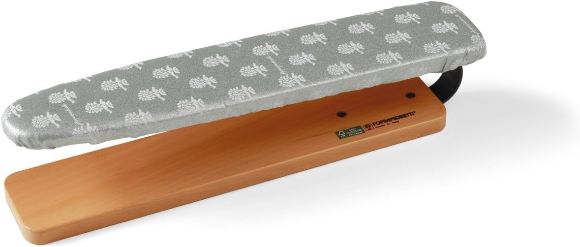 Tabletop Ironing Board Wooden Base Compact Space Saver Heat Resistant