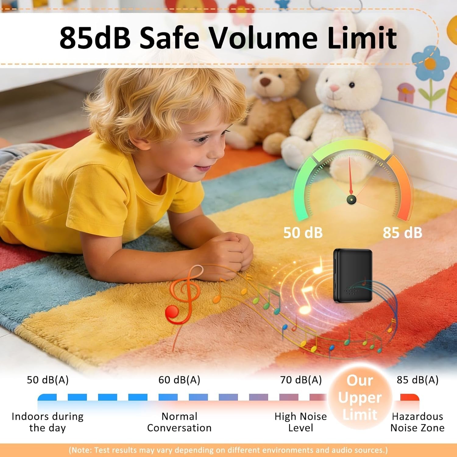 32GB MP3 Player Bluetooth Touch Screen FM Radio 50H Battery