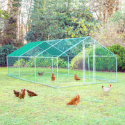 3x6m Walk In Chicken Run 25mm Steel Heavy Duty Coop