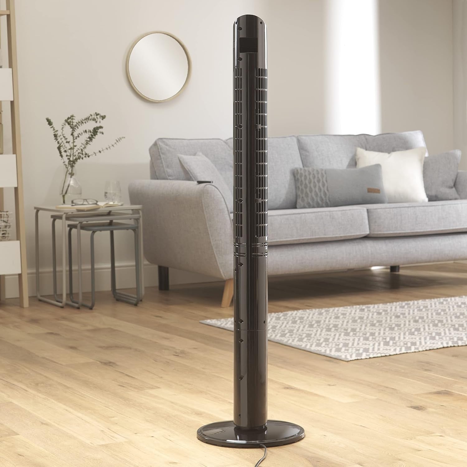 47.6cm Tower Fan – LED Display Quiet Cooling w/ Timer & Remote for Home Office
