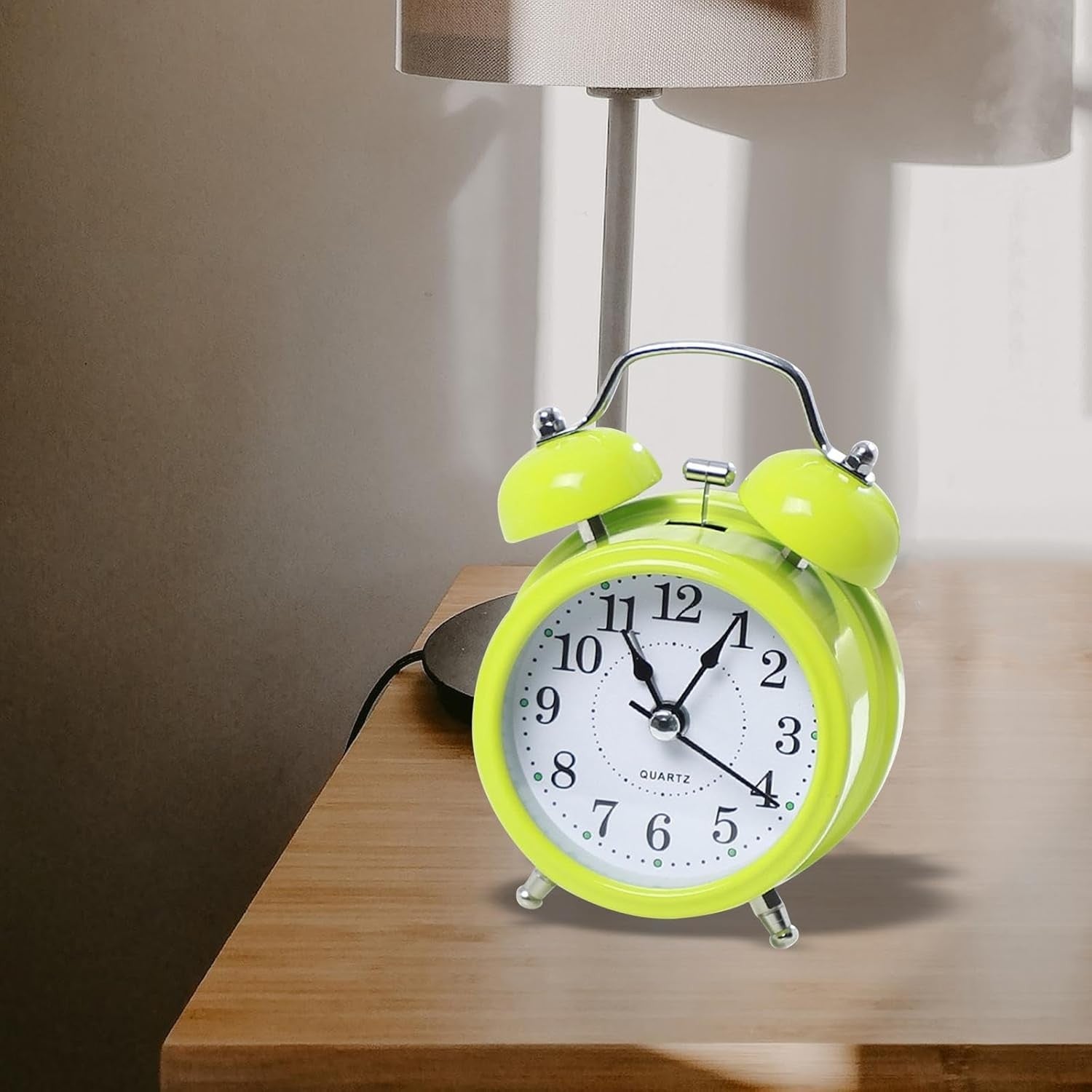 5 Pack Twin Bell Alarm Clocks Luminous Dial Backlight Heavy Sleepers