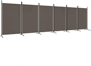 6 Panel Folding Room Divider Anthracite Privacy Screen 520x180cm Fabric