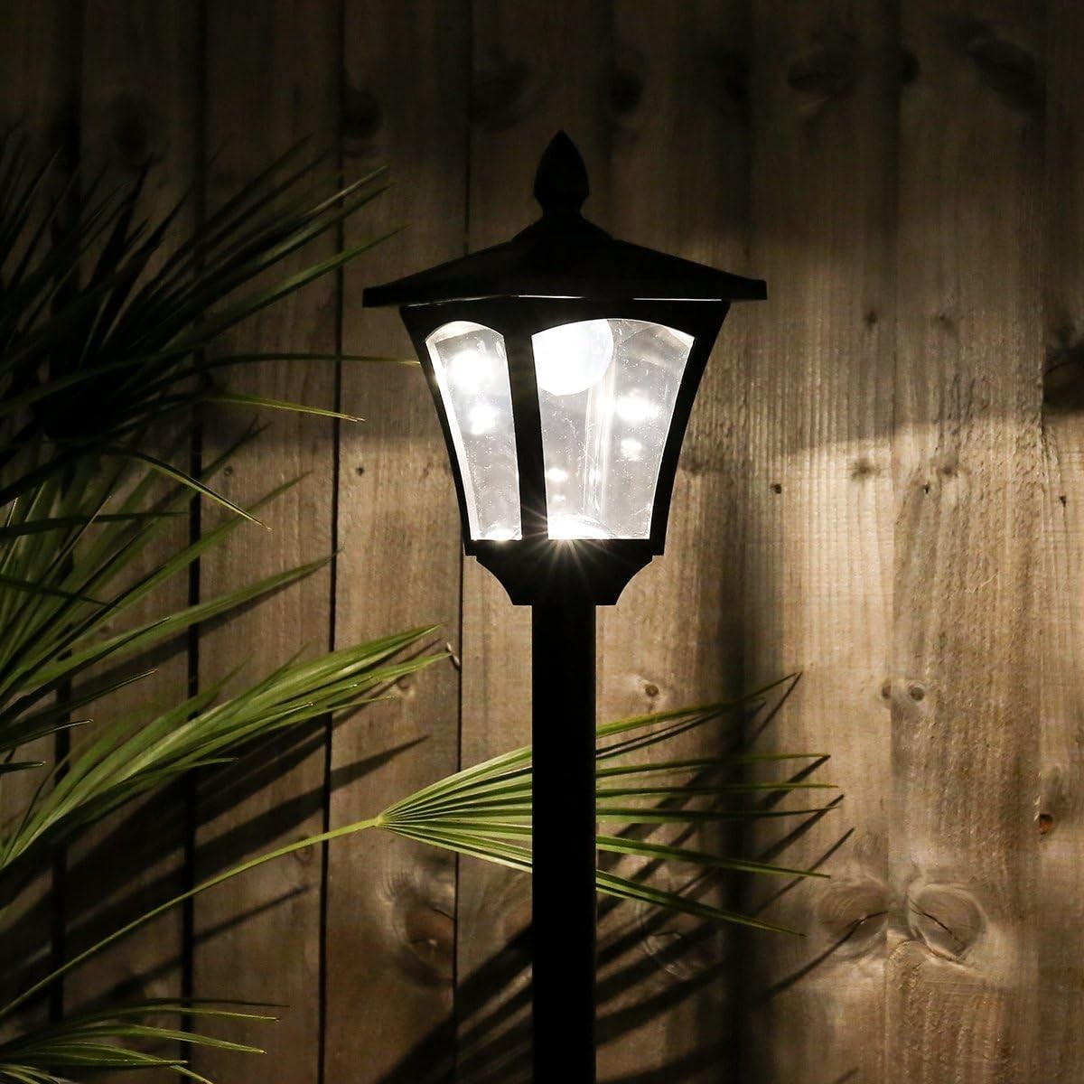 7ft Solar Victorian Lamp Post Cool White Dual Brightness
