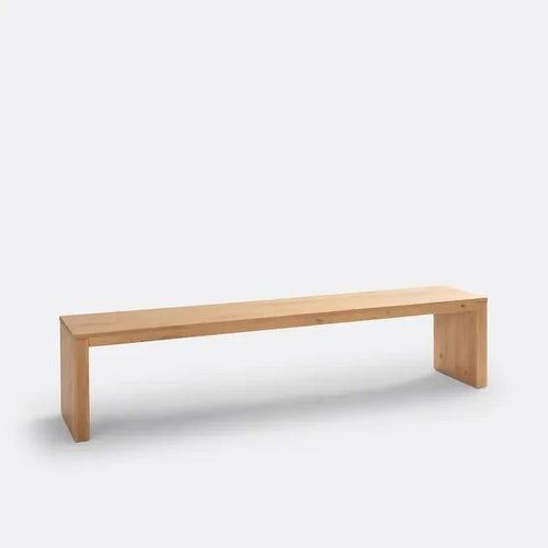 Solid Oak Dining Bench 200cm – Minimalist Hallway Table Seating Wood