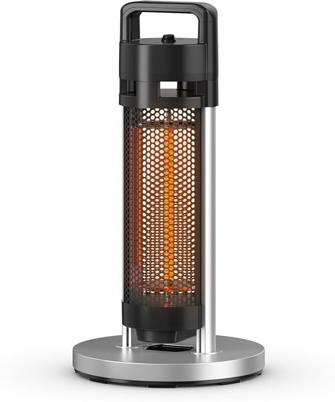 Portable 1200W Electric Patio Heater Outdoor Garden Terrace Radiant Heat Tower