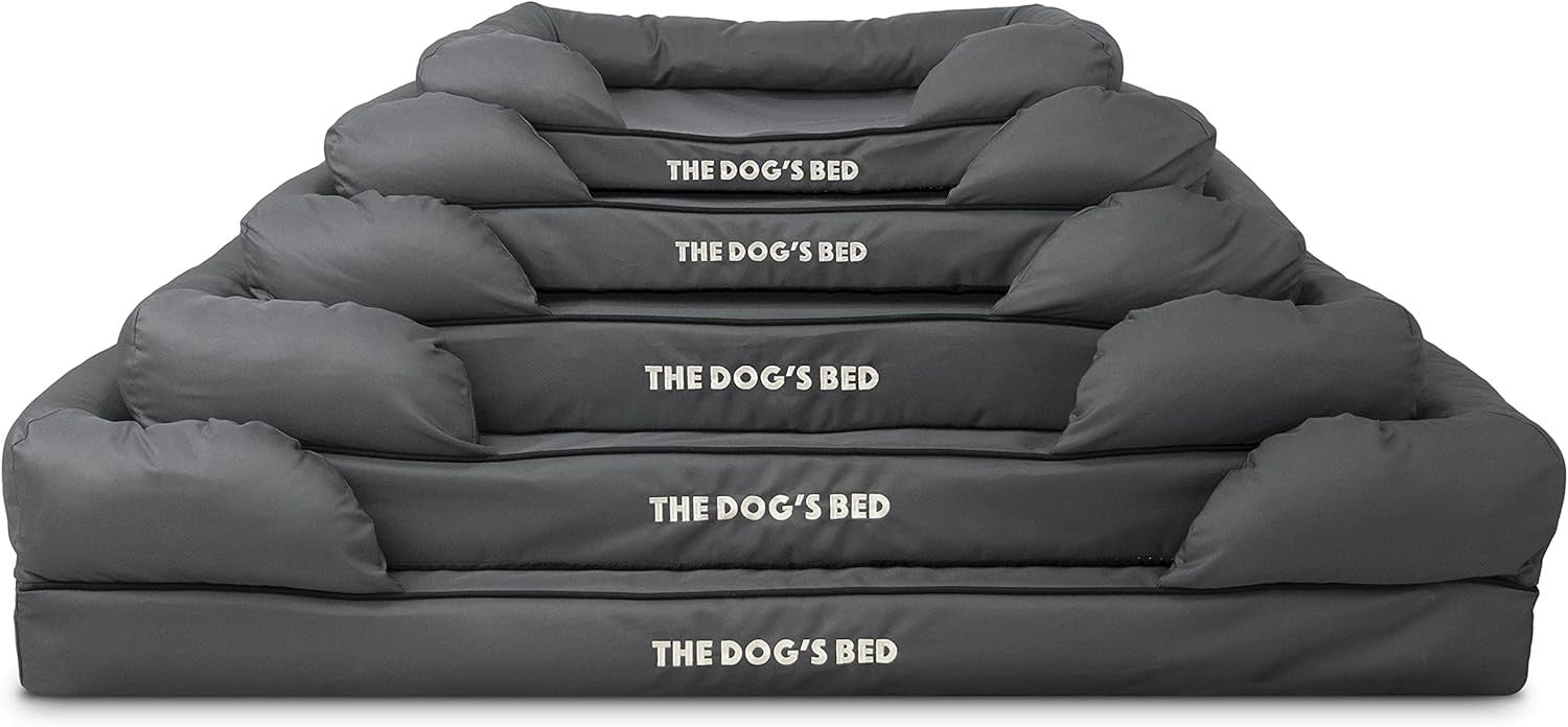XL Orthopedic Memory Foam Dog Bed Washable Bolster