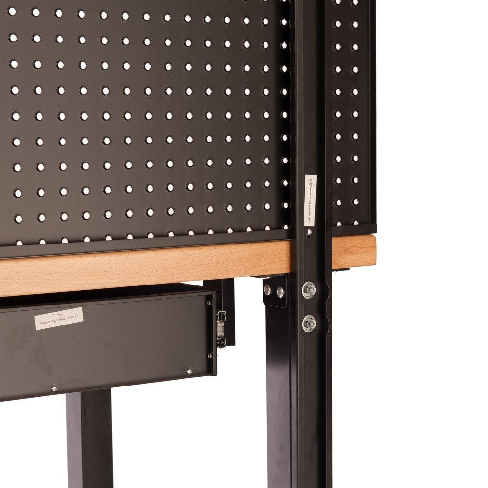 UltraHD Workbench with Pegboard Drawers Castors Hardwood Top Heavy Duty