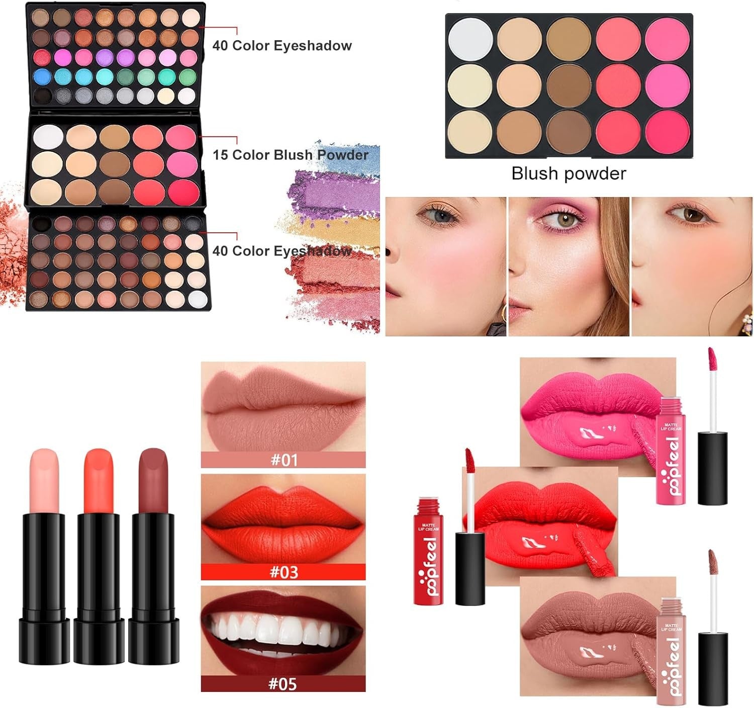 All In One Makeup Kit 26PCS Full Face Set Eyeshadow Lipstick