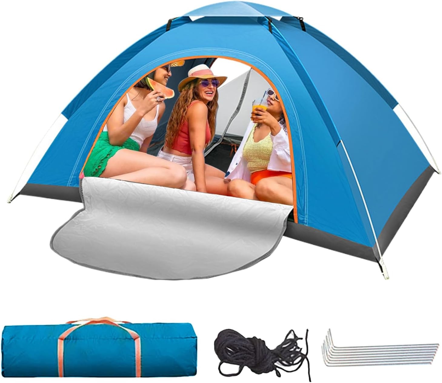 2 Person Pop Up Camping Tent Waterproof Windproof Sun Shelter