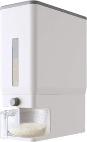 25.4lb Airtight Rice Storage Dispenser BPA Free w Measuring Cup