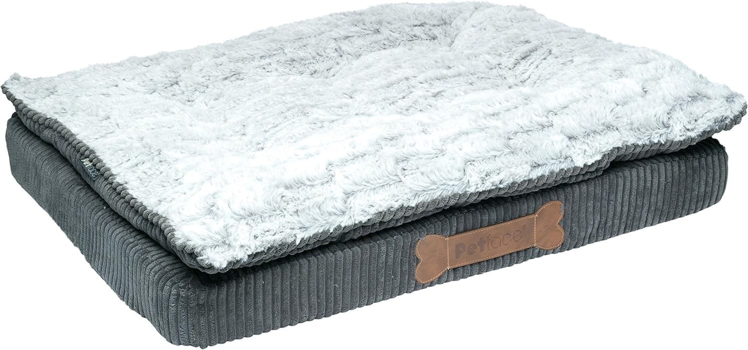 Medium Memory Foam Dog Bed Washable Luxury Cushion