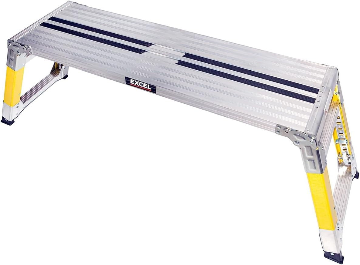 Fibreglass Folding Hop Up Adjustable Work Platform 1200x350 Heavy Duty