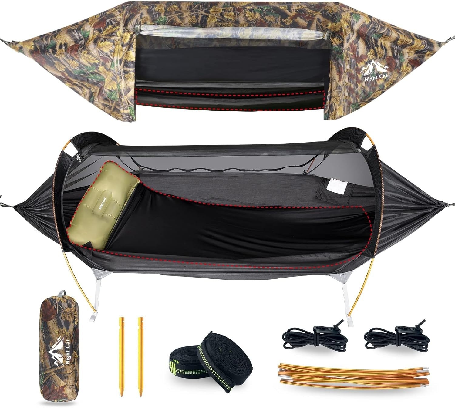 Outdoor Camping Hammock with Mosquito Net | 290x140cm | 300kg Capacity Kit