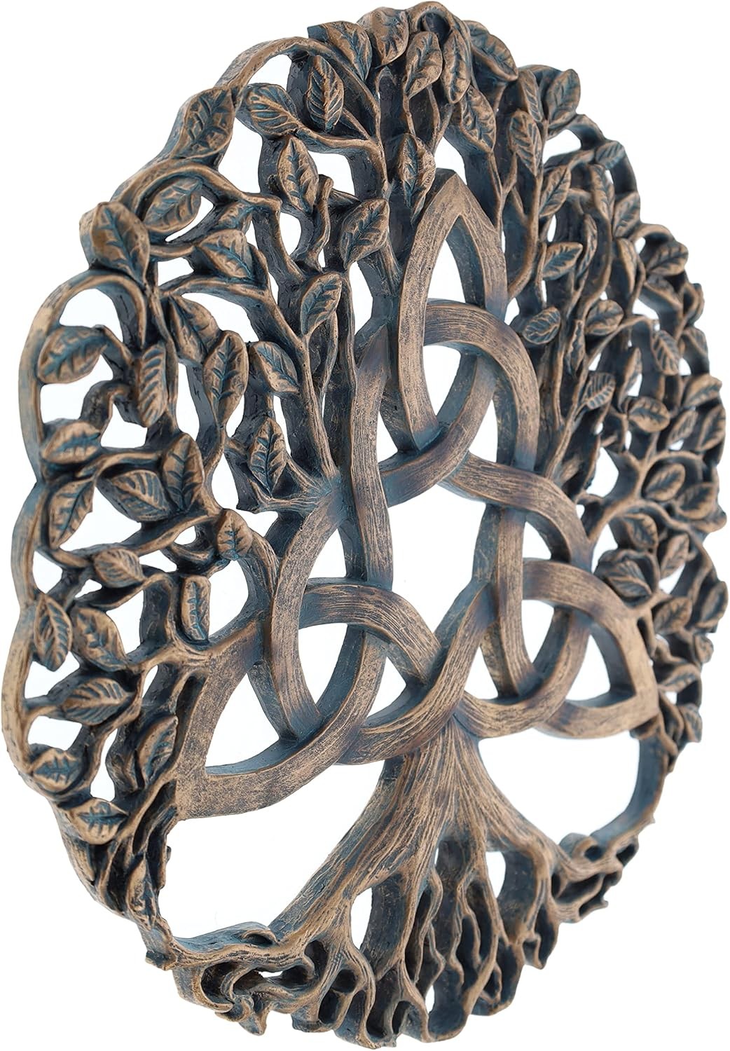 Celtic Tree of Life Trinity Knot Wall Plaque 38cm Decor
