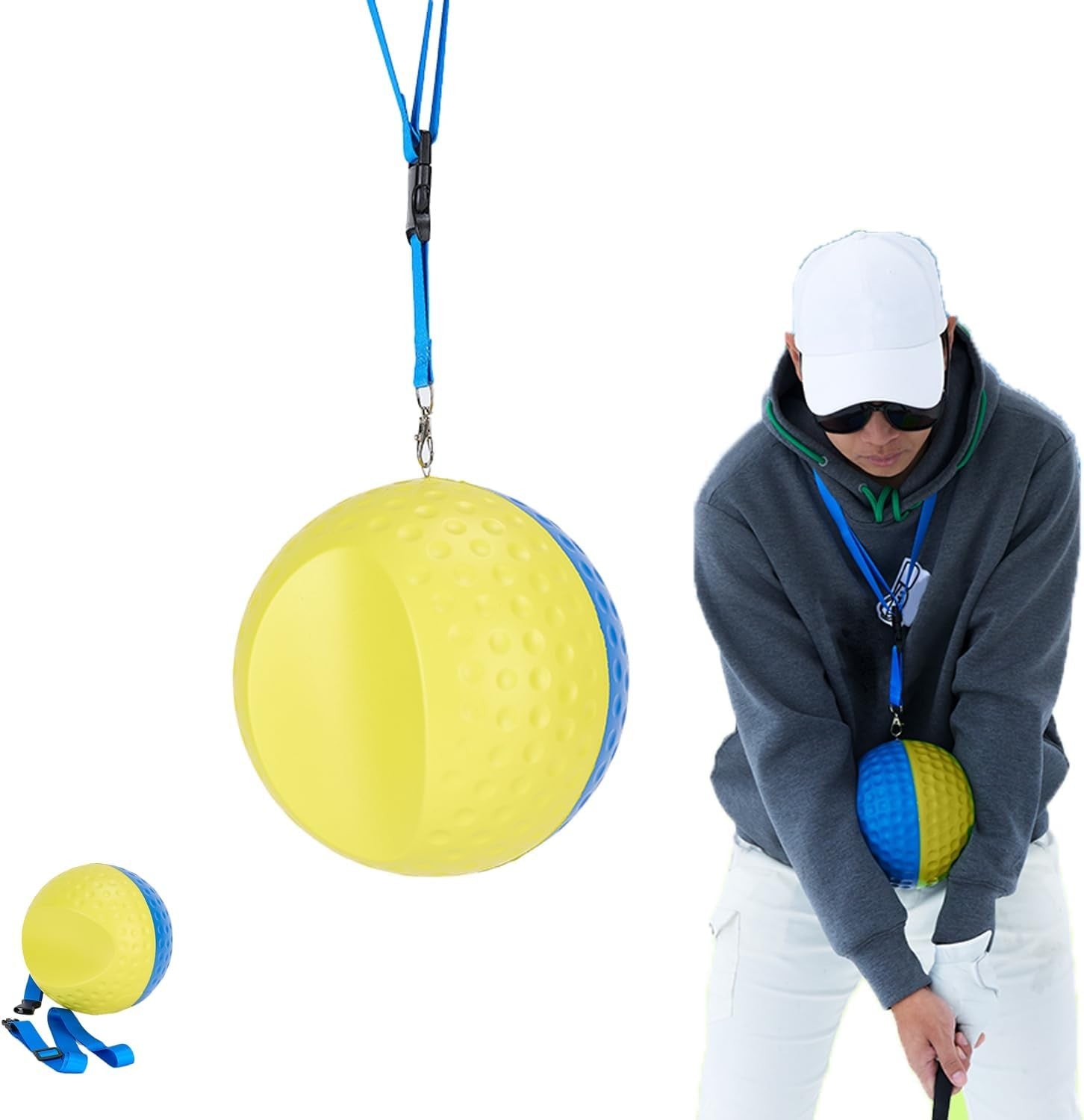 Golf Swing Trainer Ball Posture Correction Arm Aid Portable