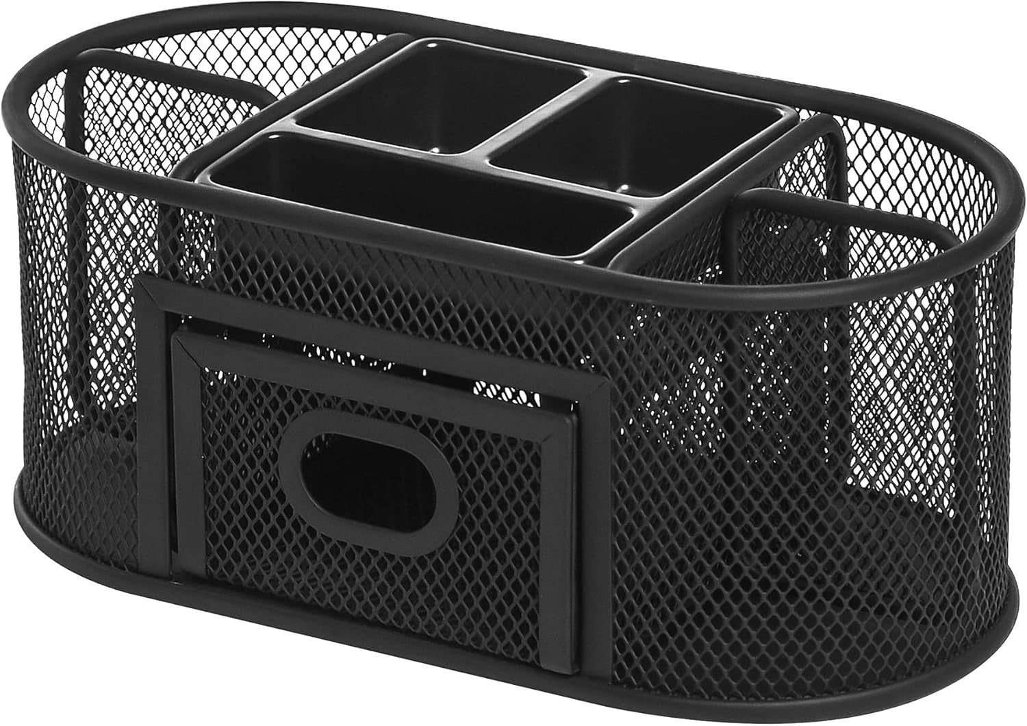 Desk Organizer with 8 Compartments for Pens, Stationery & Office Black